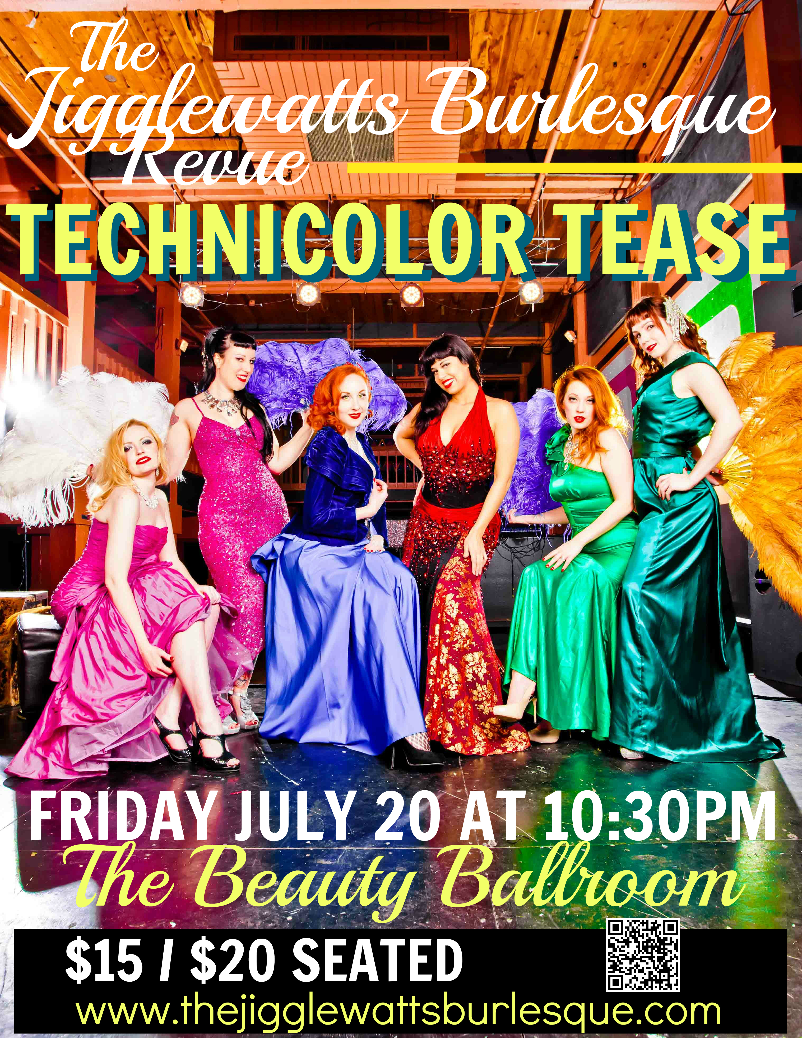 Jigglewatts Burlesque Revue Presents: Technicolor Tease